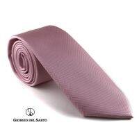 Giorgio Del Sarto Necktie 7.5 cm Pink with Fabric Texture เนคไทสีชมพูมีเท็กเจอร์