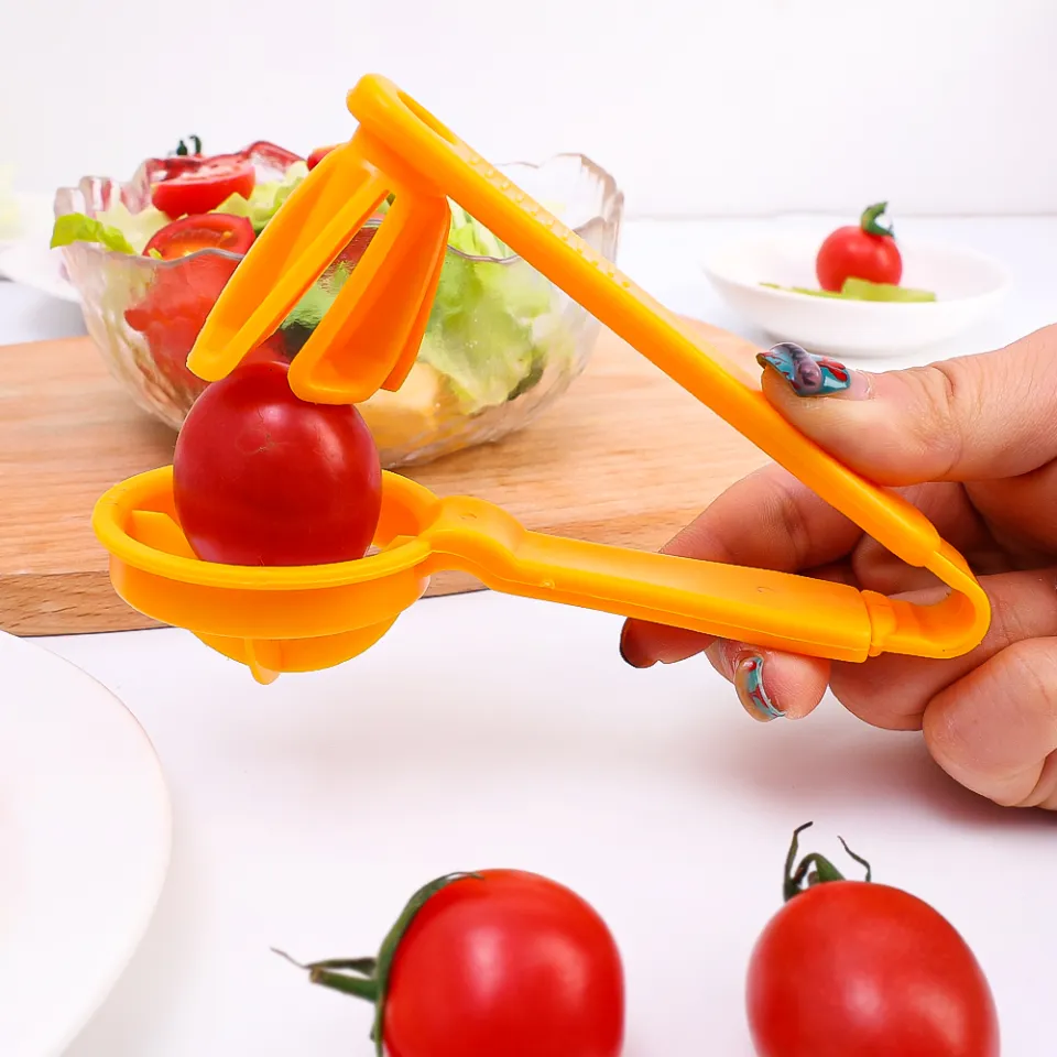 Tomato Slicer Cutter Grape Tools Cherry Kitchen Pizza Fruit Splitter  Artifact Small Tomatoes Accessories Manual Cut Gadget 1pc