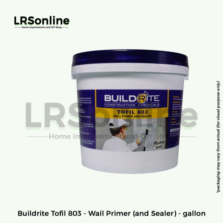 ♝Buildrite Tofil 803 Wall Primer and Sealer - gallon | Lazada PH