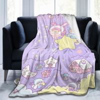 2023 in stock Sanrio Little Twin Stars Flannel Ultra-Soft Micro Fleece Blanket for Bed Couch Sofa Air Conditioning Blanket，Contact the seller to customize the pattern for free