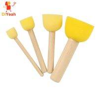 hot【DT】۞▦  4pcs/set Handle Sponge Supplies Makeup Kids Painting Face Applicator Doodle Paint