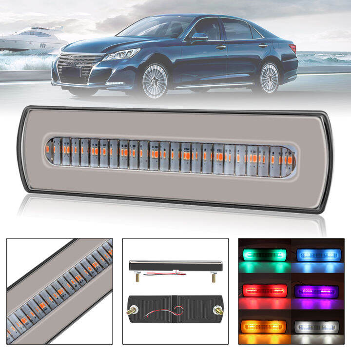Modified Car Rear Warning Light Reversing Safety Lamp Led Turn Signal Two Color Brake Flow