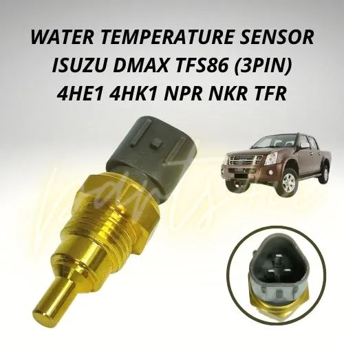 3PIN WATER TEMPERATURE SENSOR ISUZU DMAX TFS85, NPR NKR TFR 4HE1 4HK1