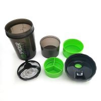 Limited Time Discounts 3 Layers Shaker Protein Bottle Powder Shake Cup Large Capacity Water Bottle Plastic Mixing Cup Body-Building Exercise Bottle