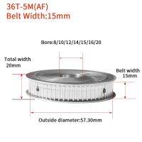 จังหวะรอก36ซี่ฟัน Htd5m แบบซิงโครนัส8/10/12/14/15/16Mmwidth = 15mm36taf Keyway จังหวะรอก Keyway Diameter3/4/5/6Mm