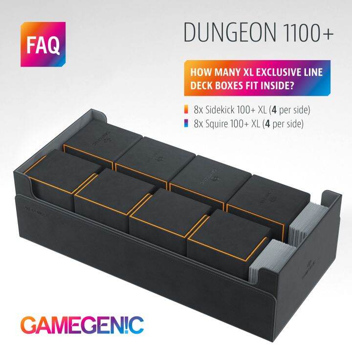 gamegenic-dungeon-1100-convertible-กล่องขนาดใหญ่-ใส่การ์ด-เด็ค-และเพย์แมทได้