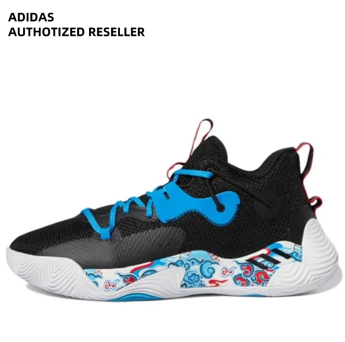 Adidas Harden Stepback 3 Men's Midtop Basketball Shoes Black Blue