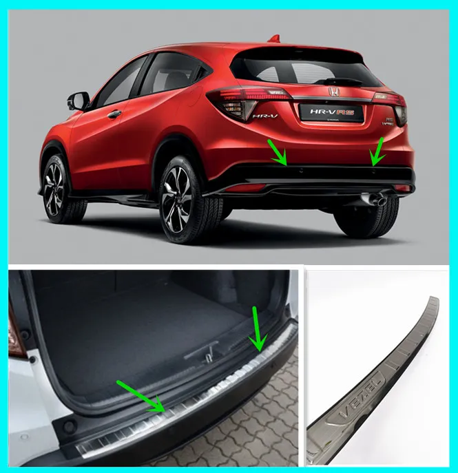 HONDA HRV(HRV) 20192021 (VEZEL LOGO)Rear Bumper Guard Trunk Protector