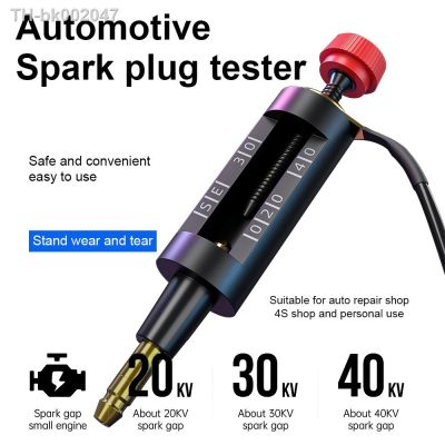♣﹉◕ Spark Plug Tester Adjustable Ignition System Coil Tester Coil-on Plug Ignition Spark Circuit Tester Autos Diagnostic Test Tool