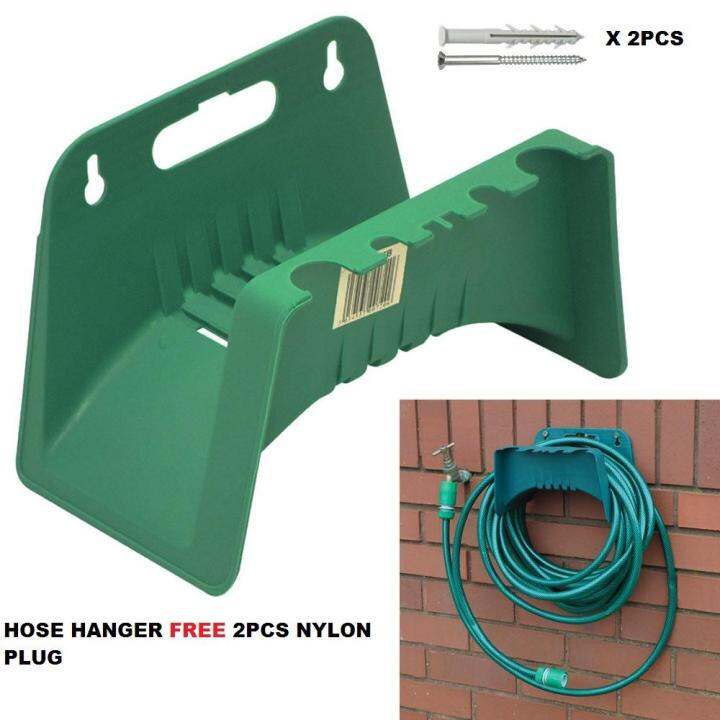 PVC Hose Pipes Hanger Reel Holder Wall Mounted Fence Tap Garden FREE