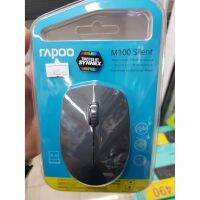 MOS เมาส์ไร้สาย Rapoo เม้าส์ไร้สาย M100 Mouse Wireless+Bluetooth 3.0/4.0 &amp; 2.4G เมาส์บลูทูธ  Mouse Wireless