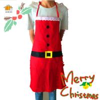 D5JKY Christmas Decoration Xmas Festival Festival Party Dinner Santa Claus Apron Family Party Aprons Christmas Tablier Apron Kitchen Apron Cooking Apron Pinafore