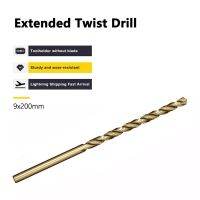 ขยายโคบอลต์ที่มี M35 เหล็กความเร็วสูง Twistdrill 200 มม. พิเศษสําหรับไม้โลหะสแตนเลสเจาะรูลึก 2.5-10 มม