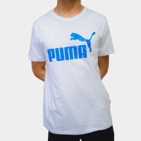 PUMA Essentials Mens Logo Tee เสื้อยืดผู้ชาย สีขาว