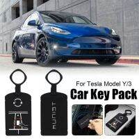 fvdbsdv 1pcs Car Key Case For Tesla Model YModel 3 Silicone Key Activate Card Holder 60mm X 99.5mm X 5.3mm Automotive Interior Prod K4S5