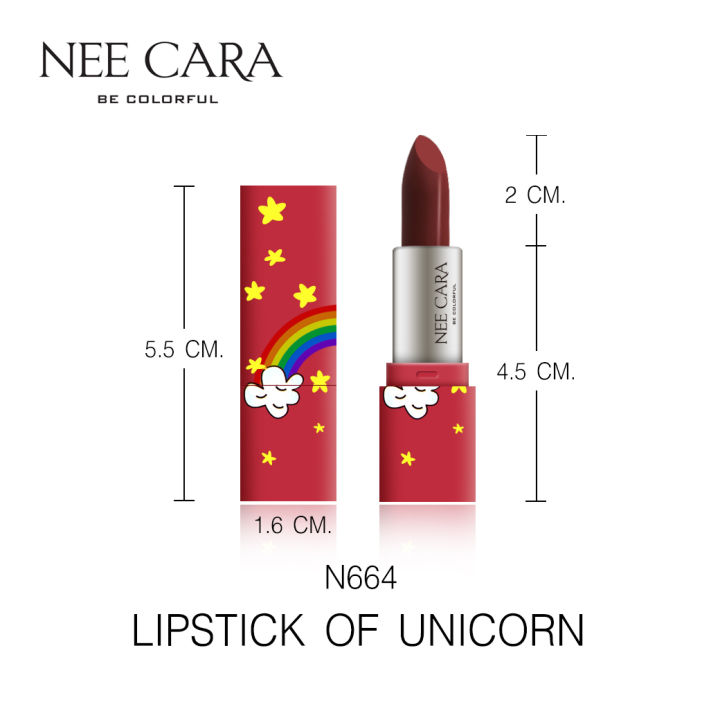 nee-cara-นีคาร่า-ลิป-ลิปสติก-ลิปมินิ-ยูนิคอร์น-เซ็ต-3-แท่ง-n664-nee-cara-mini-set-lip-3-piece-unicorn