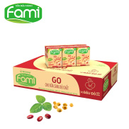 THÙNG 36 HỘP SỮA ĐẬU NÀNH FAMI GO VỊ ĐẬU ĐỎ NẾP CẨM VINASOY