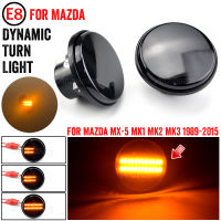 2PCS สำหรับ Mazda MX5 MX-5 MK1 MK2 MK3ไฟเลี้ยว LED Side Marker Light Repeater โคมไฟไหลตัวบ่งชี้1989 1999 2000-2015