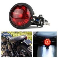 【ใหม่】ไฟท้ายรถจักรยานยนต์ LED ไฟเบรกหลังสำหรับ Cruiser Cafe Bobber Chooper ไฟวิ่งไฟเบรกหยุด