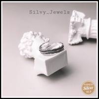 ✔️ส่งฟรี แหวนเงินมินิมอล แหวนเงิน แหวนเงินแท้ 92.5% ?Silvy Jewels แหวน แหวนขนนกรมดำเงินแท้