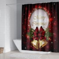 3D Digital Printing Home Decoration Jingling Bell Bathroom Waterproof Shower Curtain Shower Curtain Four-Piece Set