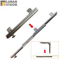 Desktop extension board slide rail support 90 degree folding table load-bearing slide rail Built-in hinge Space-saving strong Door Hardware Locks