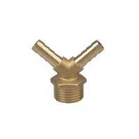 1PCS V-Shaped Double Barb 8mm 10mm Hose Barb TO 1/2 BSP Male Brass Pipe Fitting Gas Connector