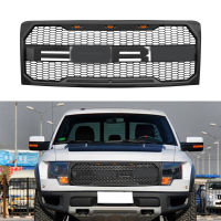 Black Racing Grille เข้ากันได้กับ2009 2010 2011 2012 2013 2014 F150พลาสติก ABS Front Grille Guard Fit สำหรับ F-150