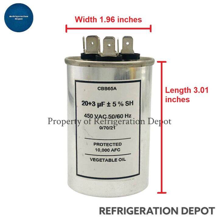 AIRCON DUAL CAPACITOR 20+3 UF Lazada PH