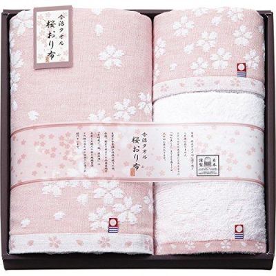 IS7640-PI Imabari Towel Sakuraori Cloth Set Pink