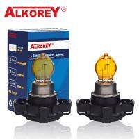 Alkorey Lampu Jalan ขับรถ PY24W 2ชิ้น12V 24W ไฟตัดหมอกอำพันเปลี่ยนหลอดไฟหลอดไฟฮาโลเจนอัตโนมัติสำหรับเบนซ์ BMW