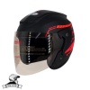 Mũ bảo hiểm 3 4 đầu tem 46 phản quang, kính khói - asama helmet - ảnh sản phẩm 1