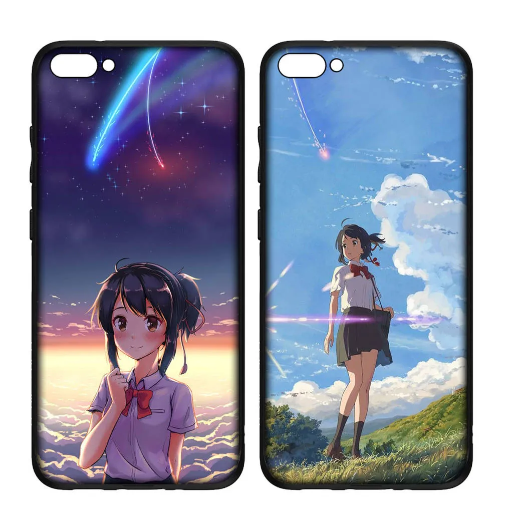 Mềm mại Che CB80 Your Name Movie Anime Girl Silicone Ốp lưng cho iPhone 13  12
