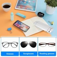 Eyeglass Cases Women Hard Glasses Case Men Aluminum Spectacle Case Lined for Reading Glasses and Small Sized Frame