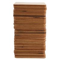 72 Pieces Unfinished Square Wood Slices Blank 4 x 4 In,for Coasters, Pyrography,Painting,Writing,Photo Props&amp;Decorations