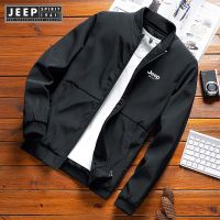 JEEP SPIRIT 1941 ESTD Casual Men S Bomber Jacket แฟชั่น Outdoor Windbreaker คุณภาพสูงผู้ชายเบสบอลแจ็คเก็ต2022ใหม่ผู้ชายธุรกิจแจ็คเก็ต