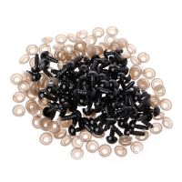 100PcsBag DIY Black Plastic Crafts Safety Eyes For Teddy Bear Dolls Soft Toy Making Animal Amigurumi Accessories