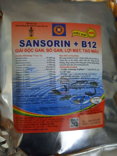 Bổ gan, giải độc gan, lợi mật, tạo máu sansorin + b12  mua 5 tặng 1 sando - ảnh sản phẩm 1