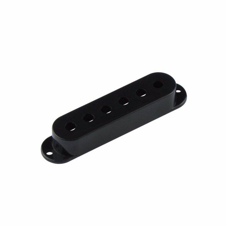 fleor-set-of-plastic-black-guitar-single-coil-pickup-covers-2t1v-knobs-switch-tip-whammy-bar-tip-for-st-guitar-bass-accessories