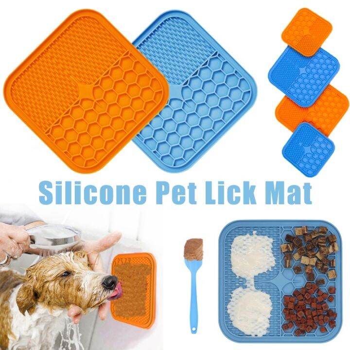 Pet Dogs Cats Slow Food Bowls With Suction Feeding Silicone Dog Lick