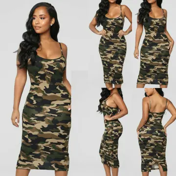 Casual deals camo dress