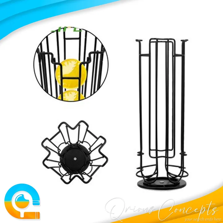 {QConcepts} 24 Coffee Cup Dolce Gusto Pod Holder Rack Black 1314H