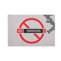 [MT01-00000034] พรม พรมเช็ดเท้า พรมดักฝุ่น ลาย No smoking สั้น 40x60 ซม