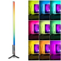 LUXCeO Mood1 85เซนติเมตร RGB บรรยากาศที่มีสีสันจังหวะ LED ติดมือถือวิดีโอภาพเติมแสงไม่มีขาตั้งกล้อง