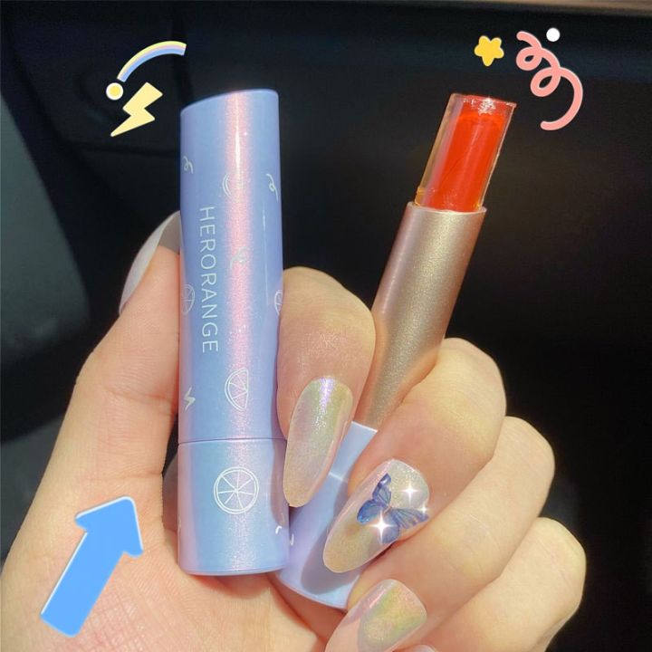 lip-stick-herorange-ลิปมันเปลี่ยนสี-ให้ริมฝีปาก-ฉ่ำวาว-he6133