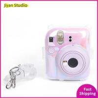 JIYAN2866 สายคล้องไหล่ปรับได้ เคสกล้องสำเร็จรูป การถ่ายภาพสำหรับถ่ายภาพ พร้อมที่เก็บรูปภาพ กระเป๋าถือแบบถือ ของใหม่ แฟชั่นสำหรับผู้หญิง ฝาครอบป้องกันสำหรับป้องกัน สำหรับ Fujifilm Instax Mini 12 Fujifilm Instax Mini 12