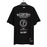 ☾☽✜ ❤ ❀เสื้อยืดแขนสั้นลําลอง พิมพ์ลายโลโก้ตัวอักษร GALLERY DEPT สไตล์สตรีท สําหรับผู้ชาย และผู้หญิง