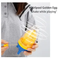 Egg Scrambler Portable Manual Egg Shakers Egg White And Yolk Spin Mixer Egg Scrambler With Slicer And Drawstring For Making Hard