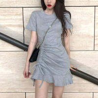 Clothing Shirt Female Dresses 2023 Bandage Womens Dress Ruffle Short Mini Tshirts One-Piece Chic And Elegant Pretty Hot Loose X