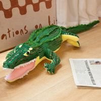 Lifelike Stuffed Animal Real Life Squama Sparkle Open Mouth Alligator Plush Toy Gilt 70/90CM Pillow Restore Renekton_Splash Form